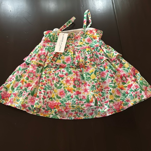 NWT Janie and Jack Multi Floral 2 Piece Dress | Size: 6-12 Months - Picture 2 of 4